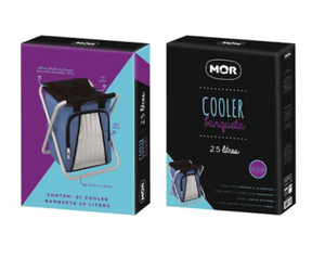 Banqueta Com Bolsa Térmica P/ Bebidas Pesca Camping Churrasco