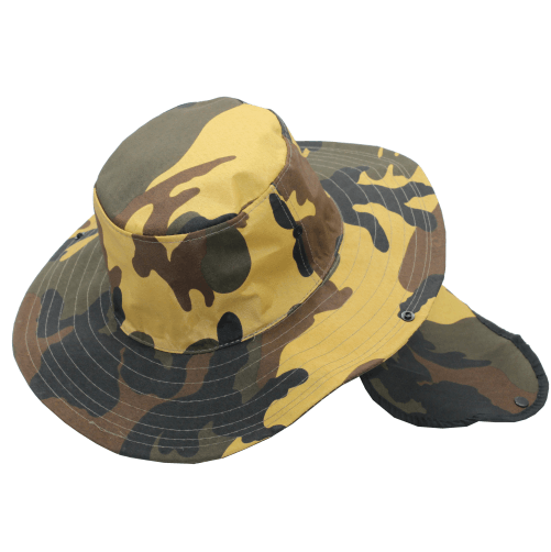 Chapeu Proteção Solar Orelha Nuca Pescoço Camuflado Pescaria
