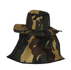 Chapeu Proteção Solar Orelha Nuca Pescoço Camuflado Pescaria