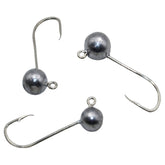 Kit 3 Anzol Pesca Jig Head P/ Isca Soft Camarao Grubs Shads