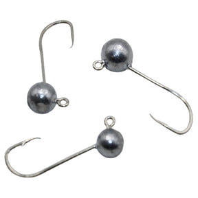 Kit 3 Anzol Pesca Jig Head P/ Isca Soft Camarao Grubs Shads