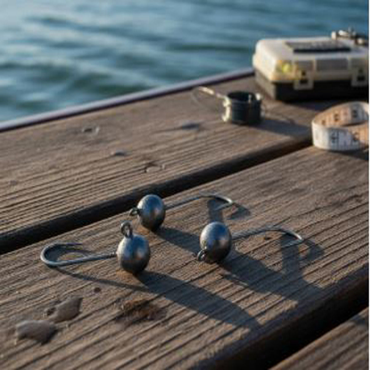 Kit 3 Anzol Pesca Jig Head P/ Isca Soft Camarao Grubs Shads