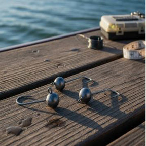 Kit 3 Anzol Pesca Jig Head P/ Isca Soft Camarao Grubs Shads