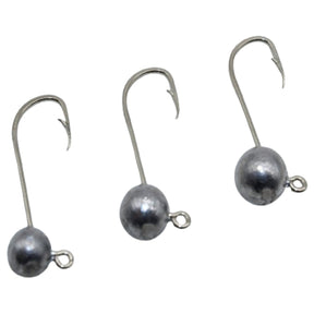 Kit 3 Anzol Pesca Jig Head P/ Isca Soft Camarao Grubs Shads