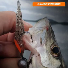 Kit 3 Anzol Pesca Jig Head P/ Isca Soft Camarao Grubs Shads